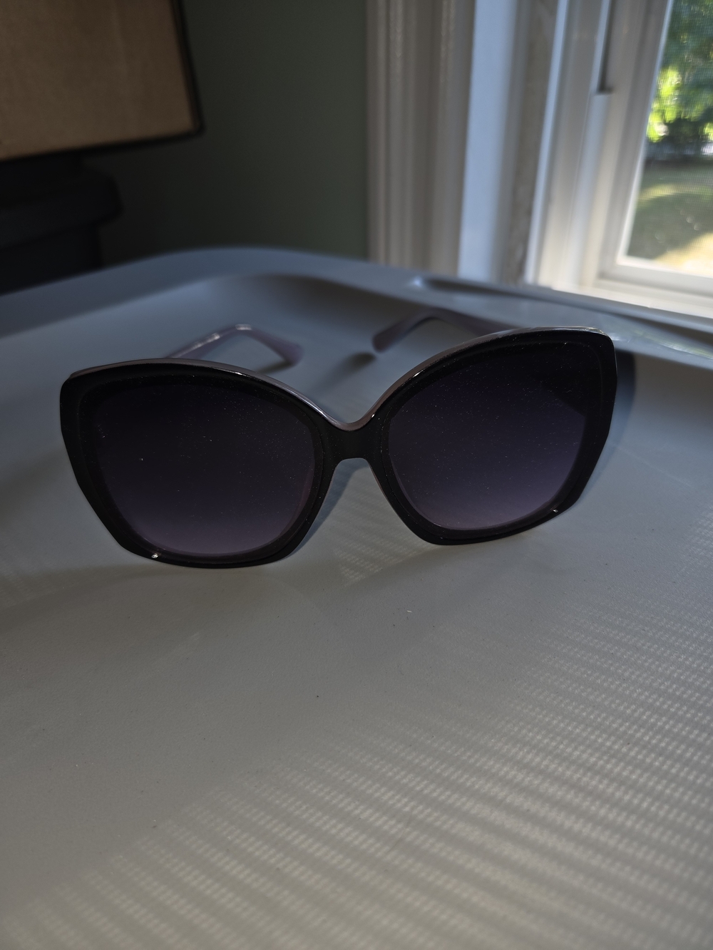 Women's Purple Oversized Cat-Eye Sunglasses